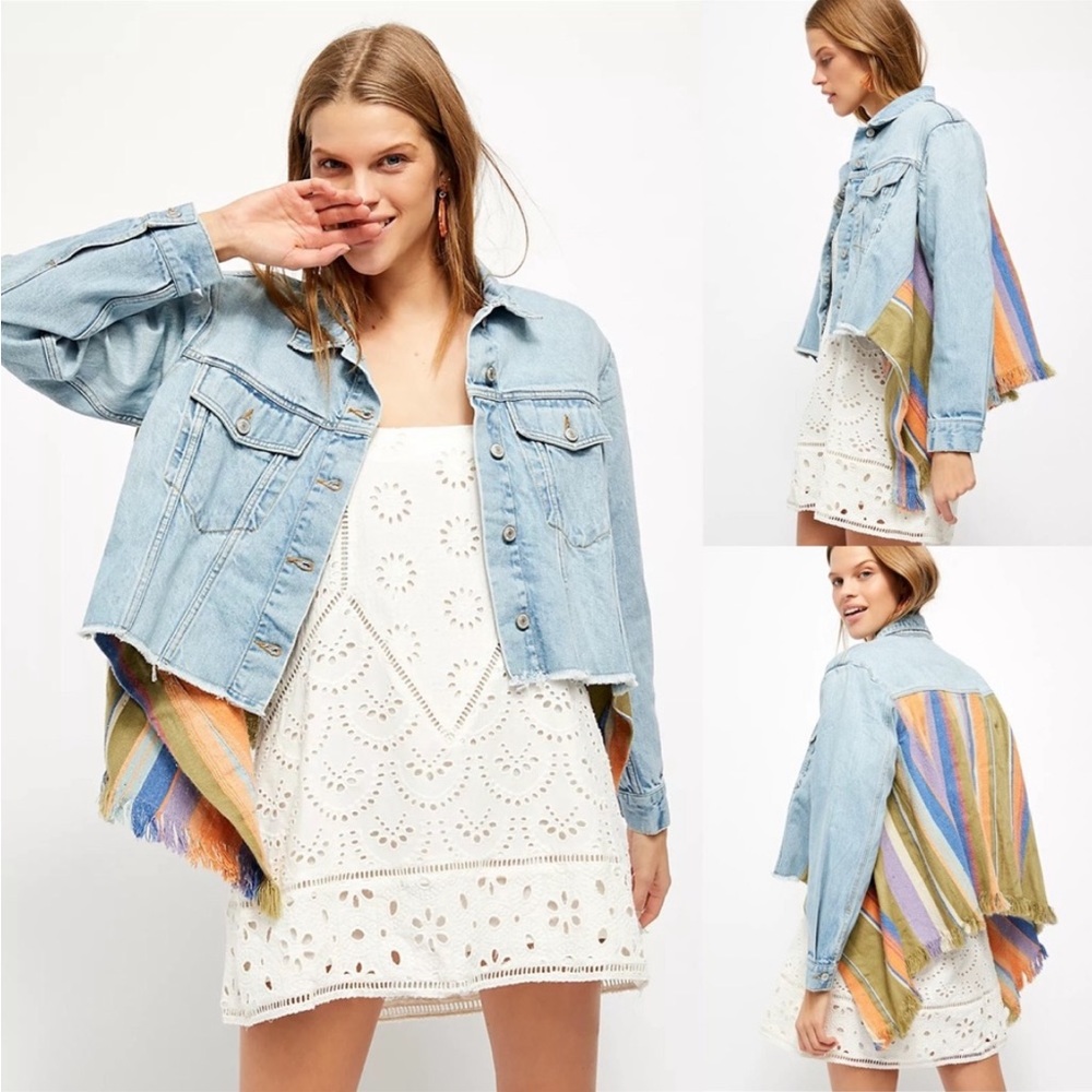 Free People In the Sun Denim Swing Jacket